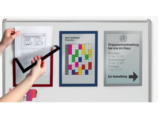 Magnetram DURAFRAME A4 svart 5/fp